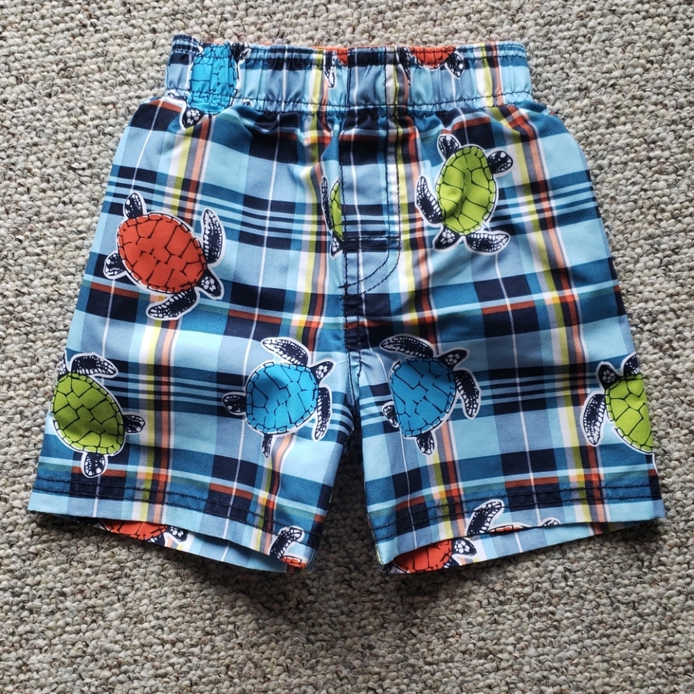 Toddler Turtle Swim Trunks